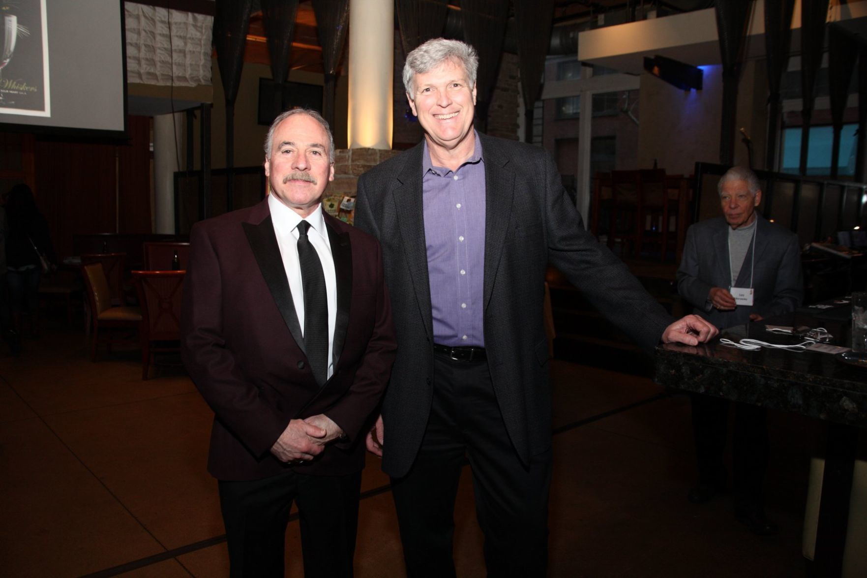 Event Committee Member Wayne Seltzer, Board President Dale Lindhorst